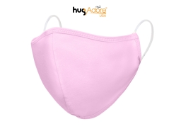 KHẨU TRANG VẢI KHÁNG KHUẨN HUGADORE -  5 CÁI MÀU HỒNG